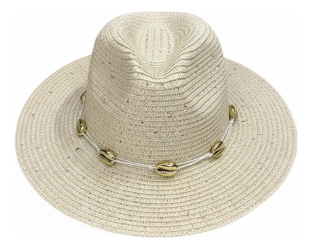 👒✨ Sombrero de Rafia con Lentejuelas y Caracolas – Verano 2026 - Imagen 9