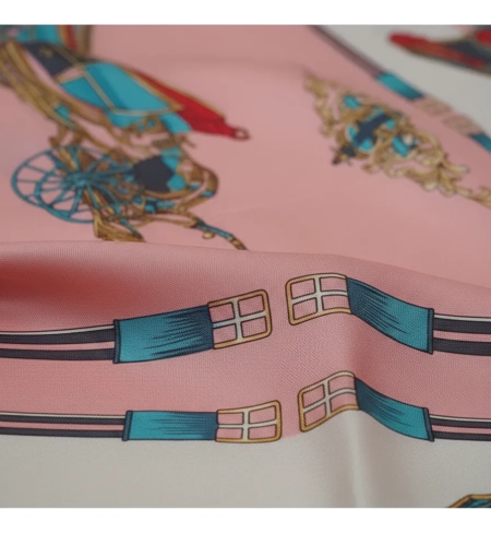 Pañuelo Foulard Rectangular de seda Carrozas - Imagen 33
