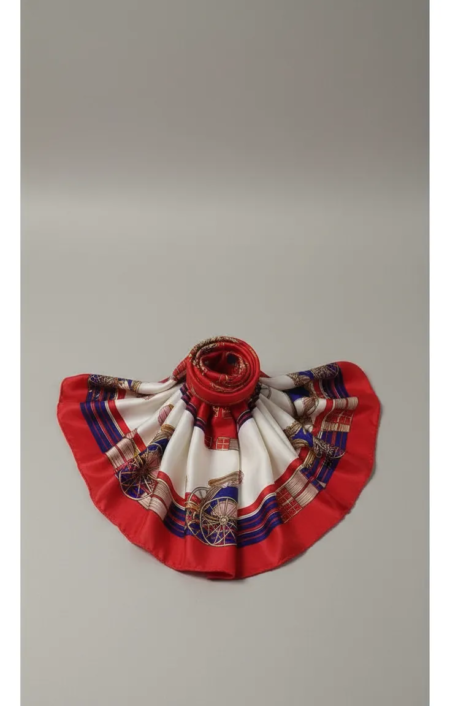 Pañuelo Foulard Rectangular de seda Carrozas - Imagen 18