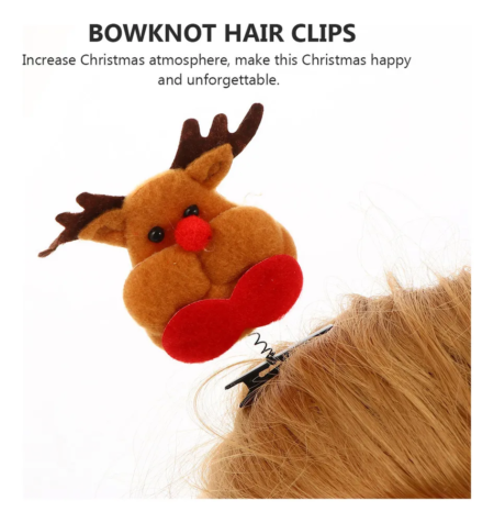 Accesorios Pinza para cabello estilo navideños - Imagen 6