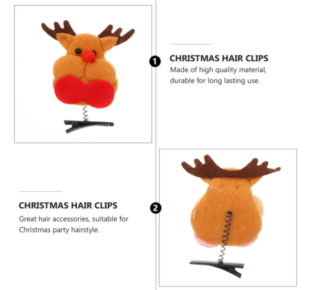 Accesorios Pinza para cabello estilo navideños - Imagen 7