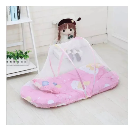 Cuna Mosquitero Bebé Carpa Plegable Portátil Viaje Tul Dosel - Imagen 11