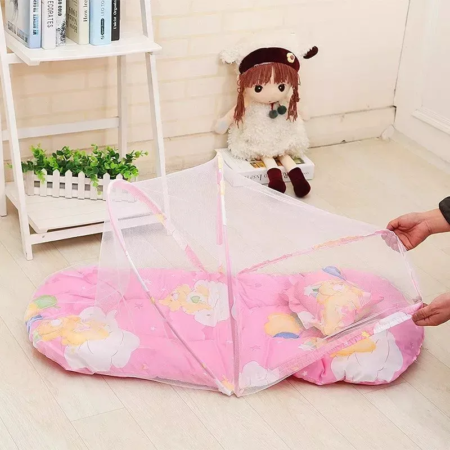 Cuna Mosquitero Bebé Carpa Plegable Portátil Viaje Tul Dosel - Imagen 17
