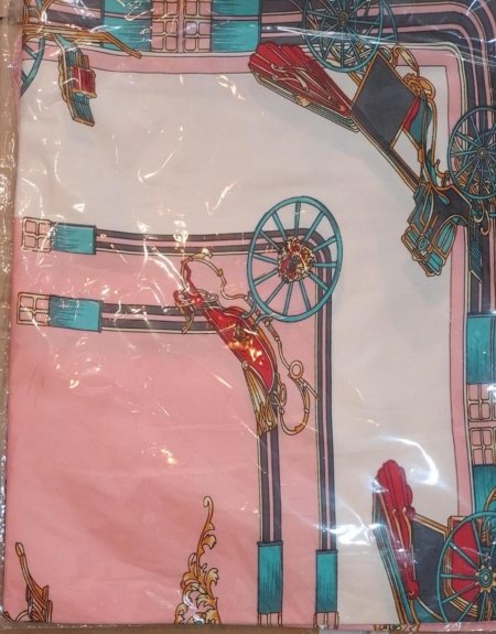 Pañuelo Foulard Rectangular de seda Carrozas - Imagen 13