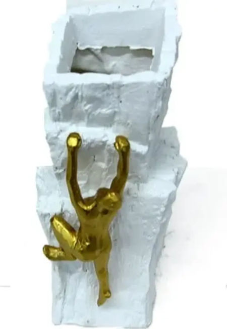 🧗‍♂️ Florero Escultura "Escalador" – Blanco o Negro - Imagen 8