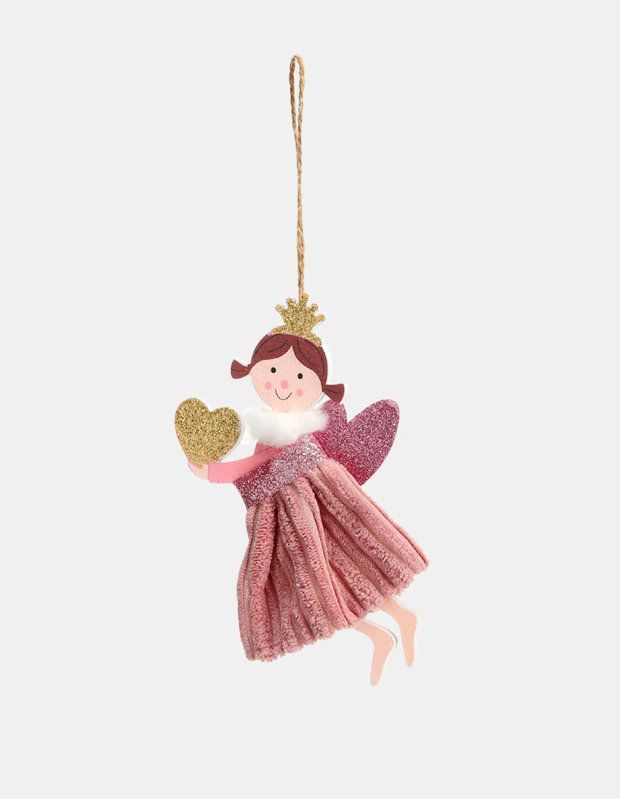 Adorno Navidad Hada Corazon - Imagen 2