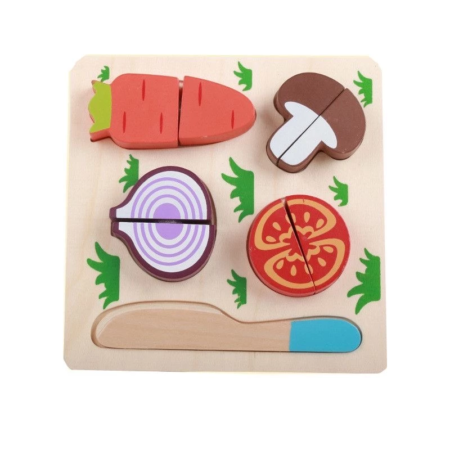 Puzzle Rompecabezas Juego de Verduras en madera - Imagen 15
