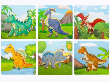 Pack x 6 Puzzles 10x10 cm educativo infantil - Imagen 7