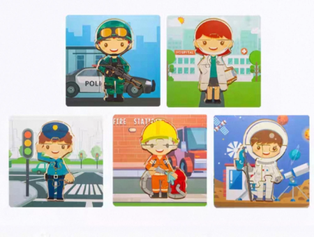 Pack x 6 Puzzles 10x10 cm educativo infantil - Imagen 6