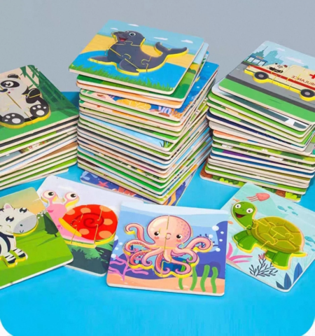 Pack x 6 Puzzles 10x10 cm educativo infantil
