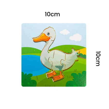 Pack x 6 Puzzles 10x10 cm educativo infantil - Imagen 3