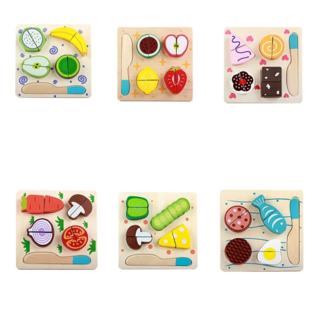 Puzzle Rompecabezas Juego de Verduras en madera - Imagen 18