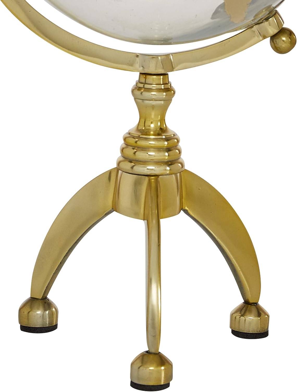 Glogo Terraqueo Gold Cristal Base Tripode Aluminio dorado - Imagen 3