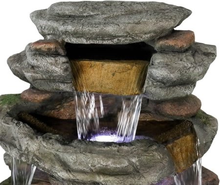 Fuente de cascada para interior / exterior con luz Extra Grande - Imagen 4