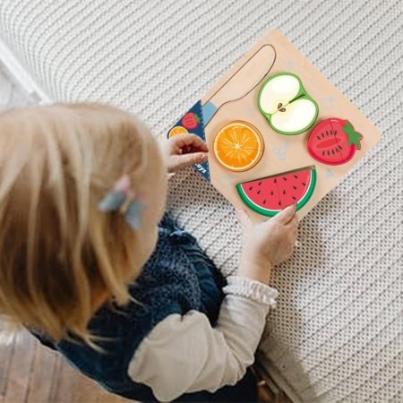 Puzzle Rompecabezas Juego de Frutas en Madera - Imagen 11