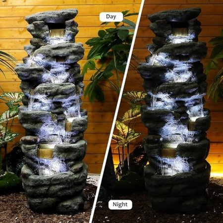 Fuente de cascada para interior / exterior con luz Extra Grande - Imagen 3