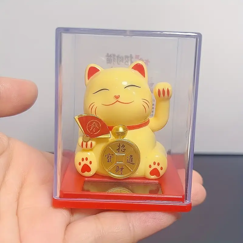 Maneki-neko (招き猫), también conocido como el “gato de la suerte” Black - Imagen 6