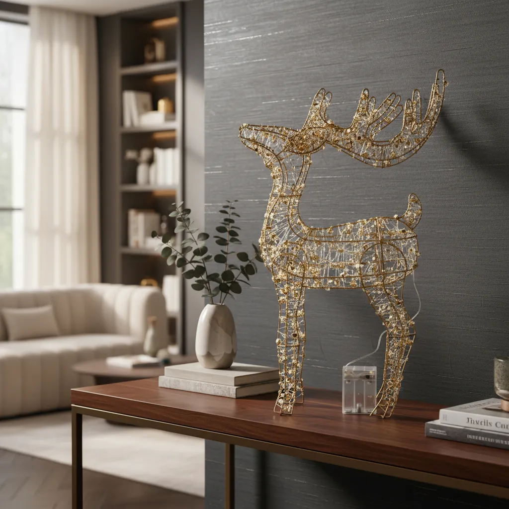 Navidad Reno con Luz led Interior Exterior - Imagen 8