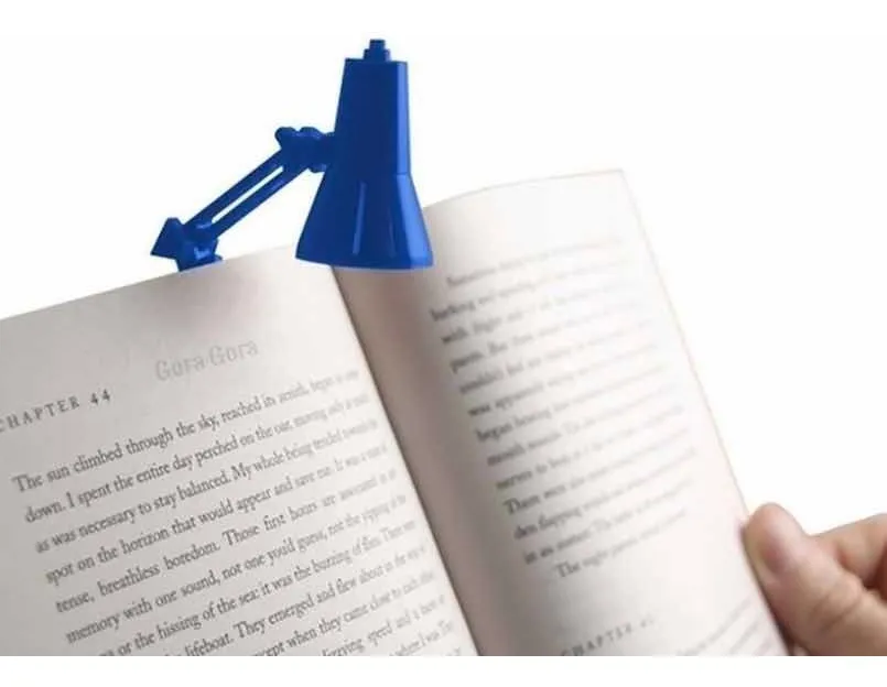Mini lampara Led para libros Señalador Luz Clip Broche Red - Imagen 8