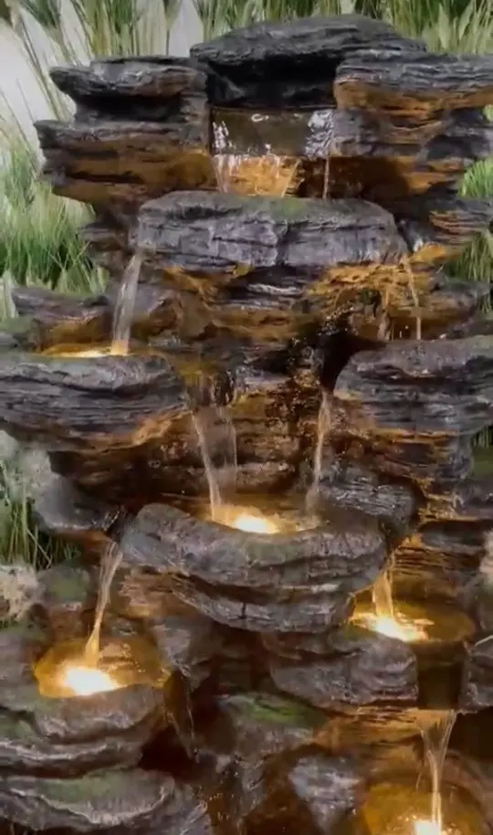 💧 Fuente Cascada Monumental con Luces LED - Imagen 11