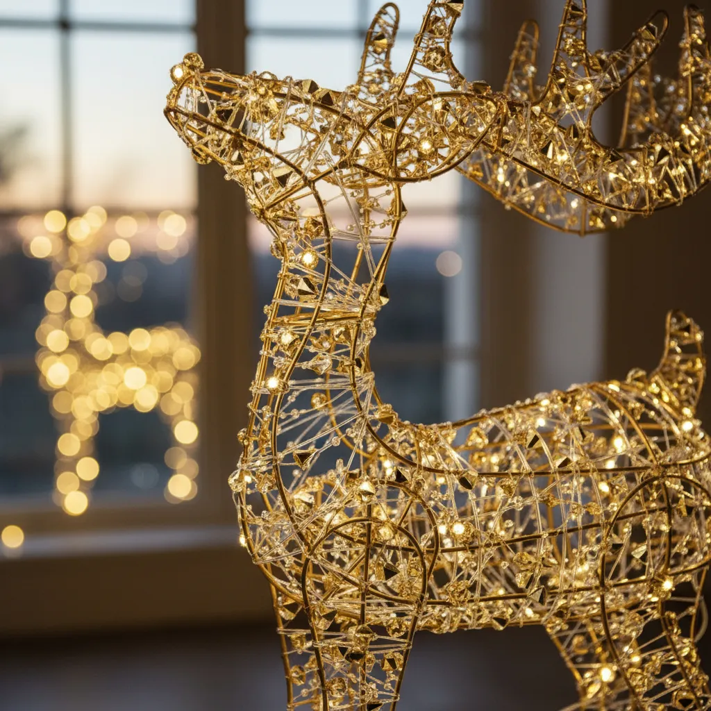 Navidad Reno con Luz led Interior Exterior - Imagen 12