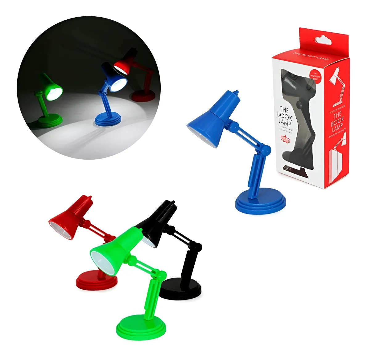 Mini lampara Led para libros Señalador Luz Clip Broche Red - Imagen 2