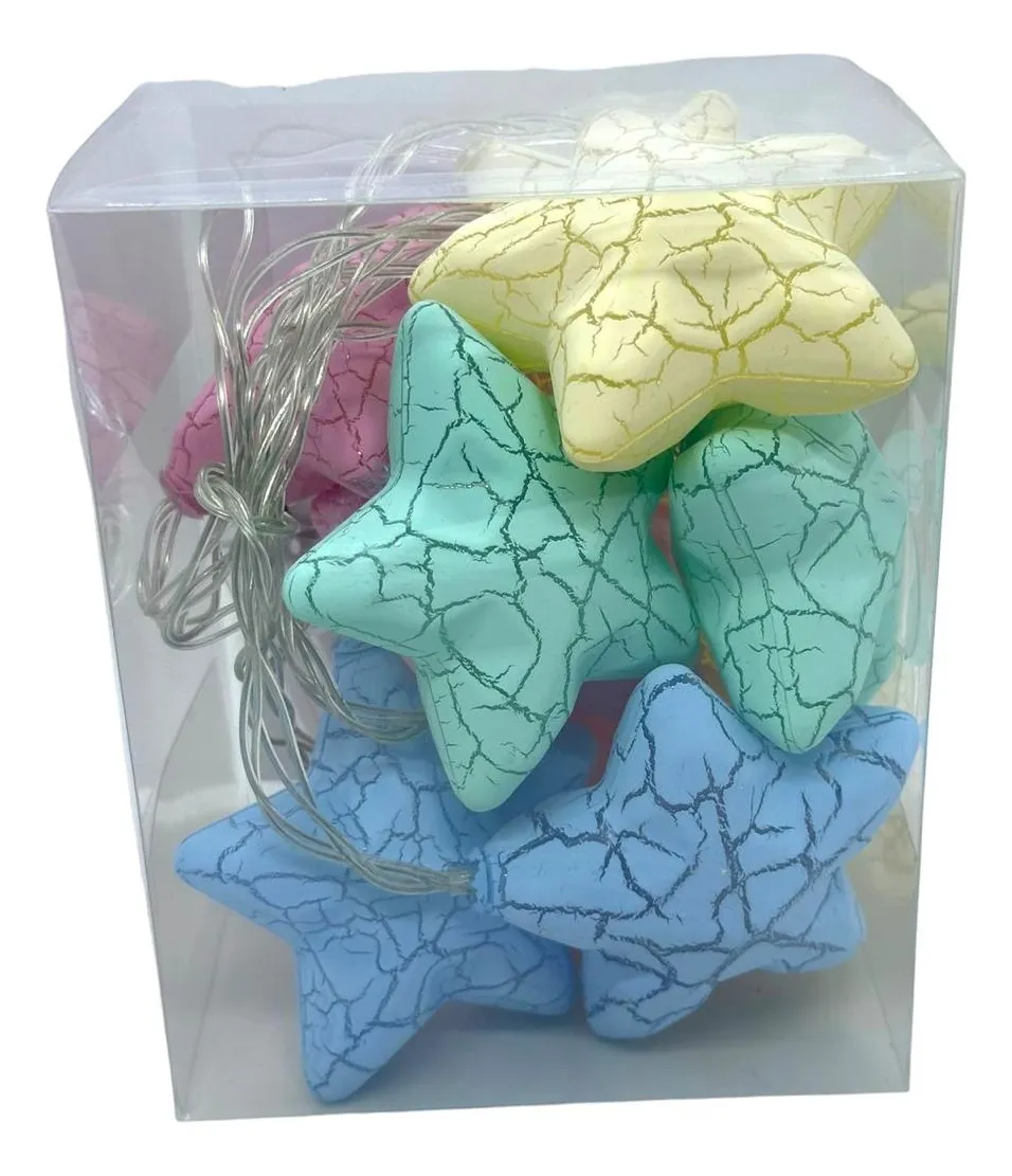 Guirnalda Luz Led Estrellitas Troqueladas color Pastel - Imagen 4