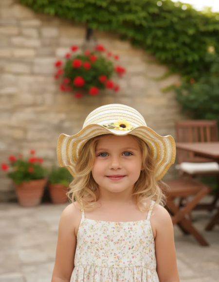 🌻👒 Capelina Infantil “Rayito de Miel” – Miscellaneous by CAFF 👒🌻