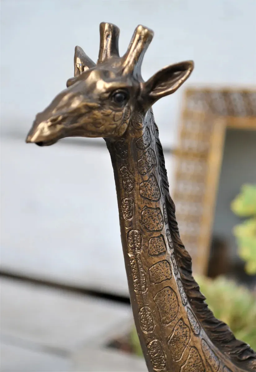 Escultura de Jirafa Le Jirafe Gold Opaco - Imagen 8