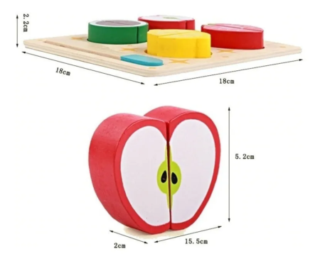 Puzzle Rompecabezas Juego de Verduras en madera - Imagen 26