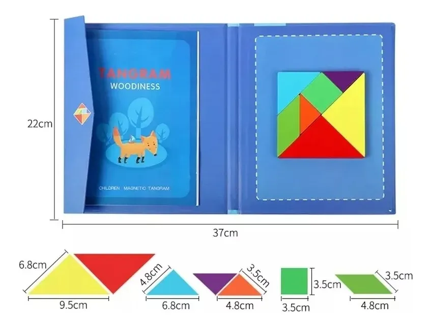 Libro Juego Tangram Imantado - Imagen 15