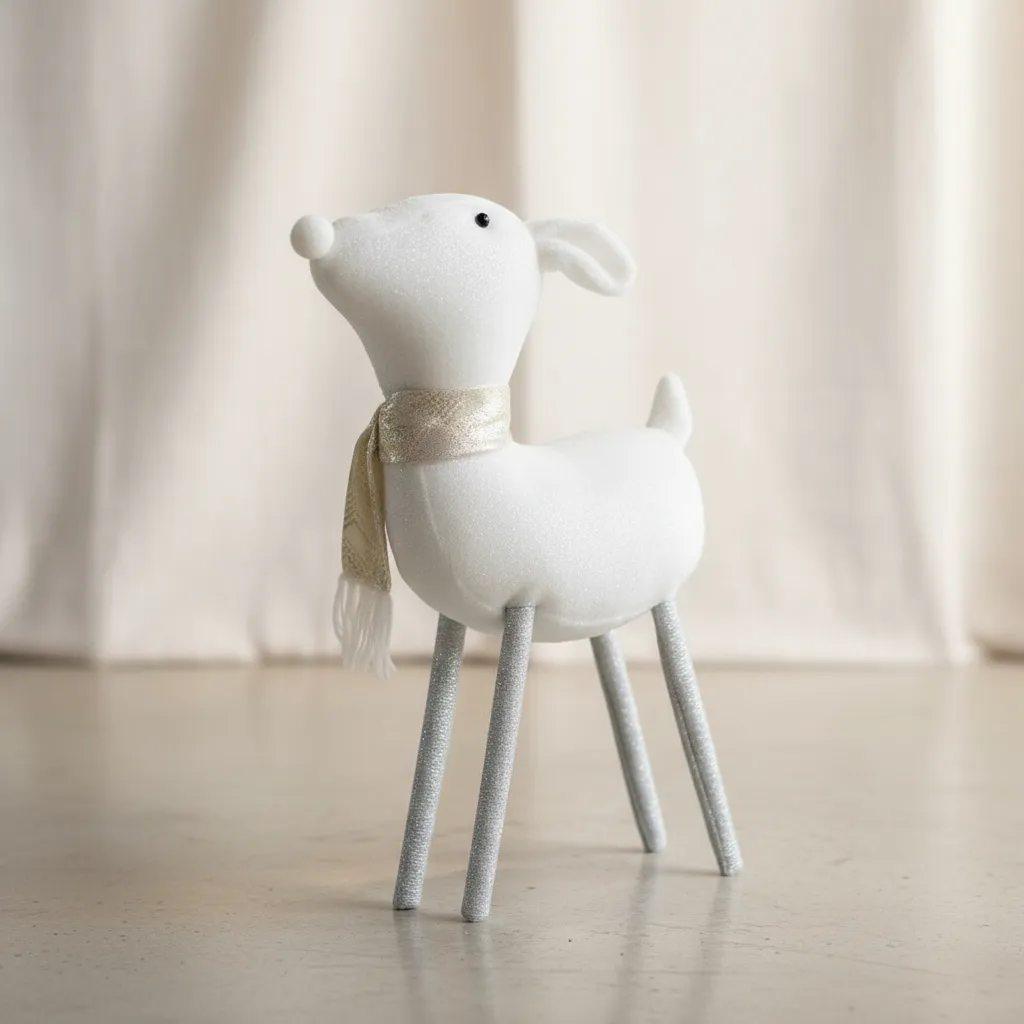 Navidad Ciervo Reno Shinny con bufanda - Imagen 11