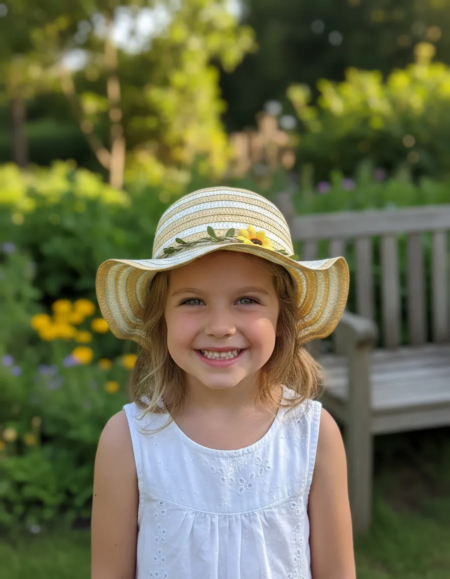 🌻👒 Capelina Infantil “Rayito de Miel” – Miscellaneous by CAFF 👒🌻 - Imagen 3