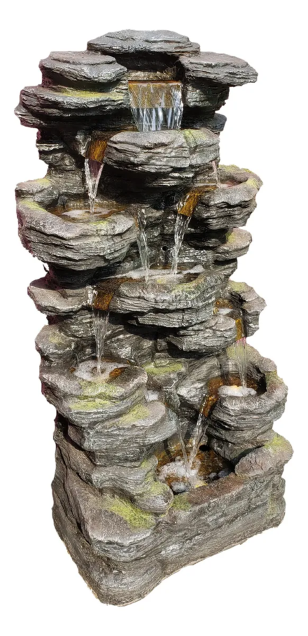 Fuente de cascada para interior / exterior con luz Extra Grande - Imagen 9