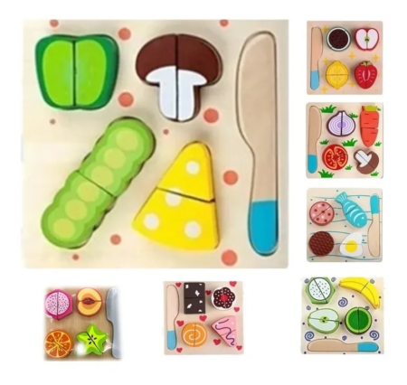 Puzzle Rompecabezas Juego de Verduras en madera - Imagen 27