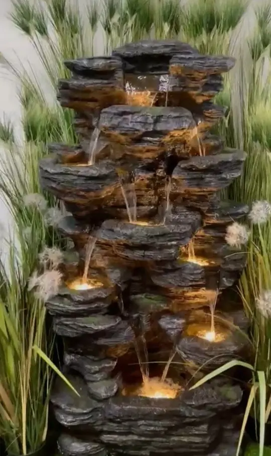 💧 Fuente Cascada Monumental con Luces LED - Imagen 12