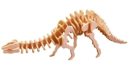 Puzzle 3D Dinosaurio en madera Apatosaurus