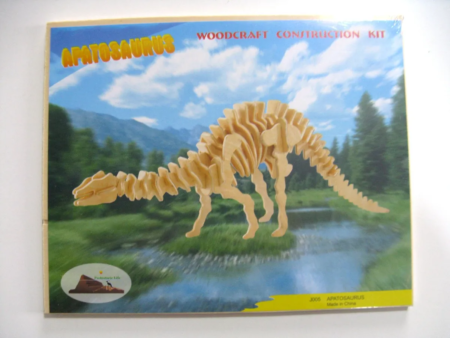 Puzzle 3D Dinosaurio en madera Apatosaurus - Imagen 2