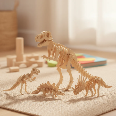 Puzzle 3D de madera animales varios - Imagen 5