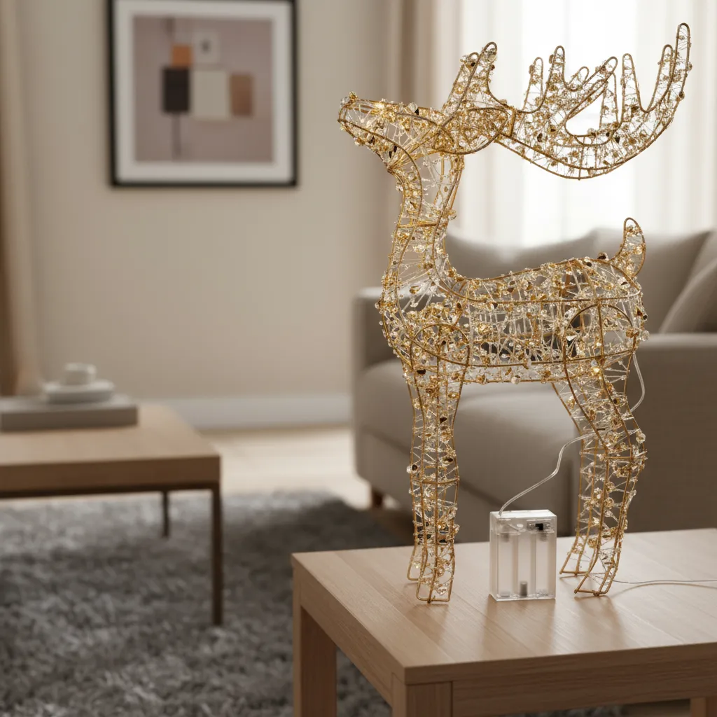 Navidad Reno con Luz led Interior Exterior - Imagen 13