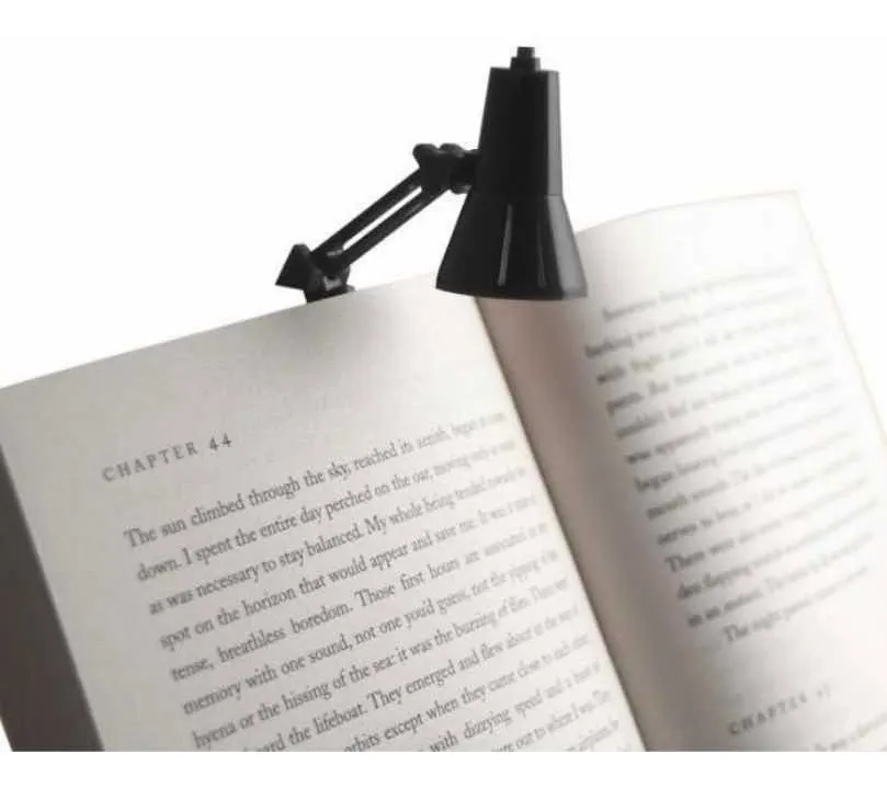 Mini lampara Led para libros Señalador Luz Clip Broche Red - Imagen 9