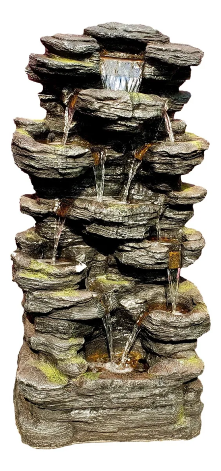 Fuente de cascada para interior / exterior con luz Extra Grande - Imagen 7
