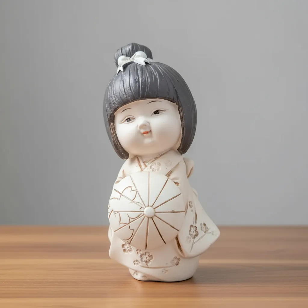 Escultura Niña Geisha - Imagen 2