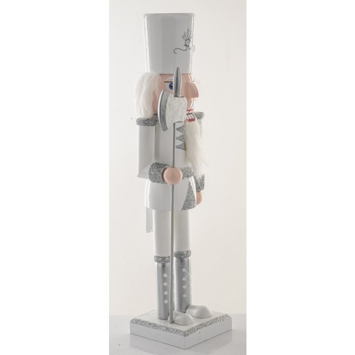 Navidad Cascanueces Soldado Nutcraker cascanueces con alabarda 30 cm - Imagen 7
