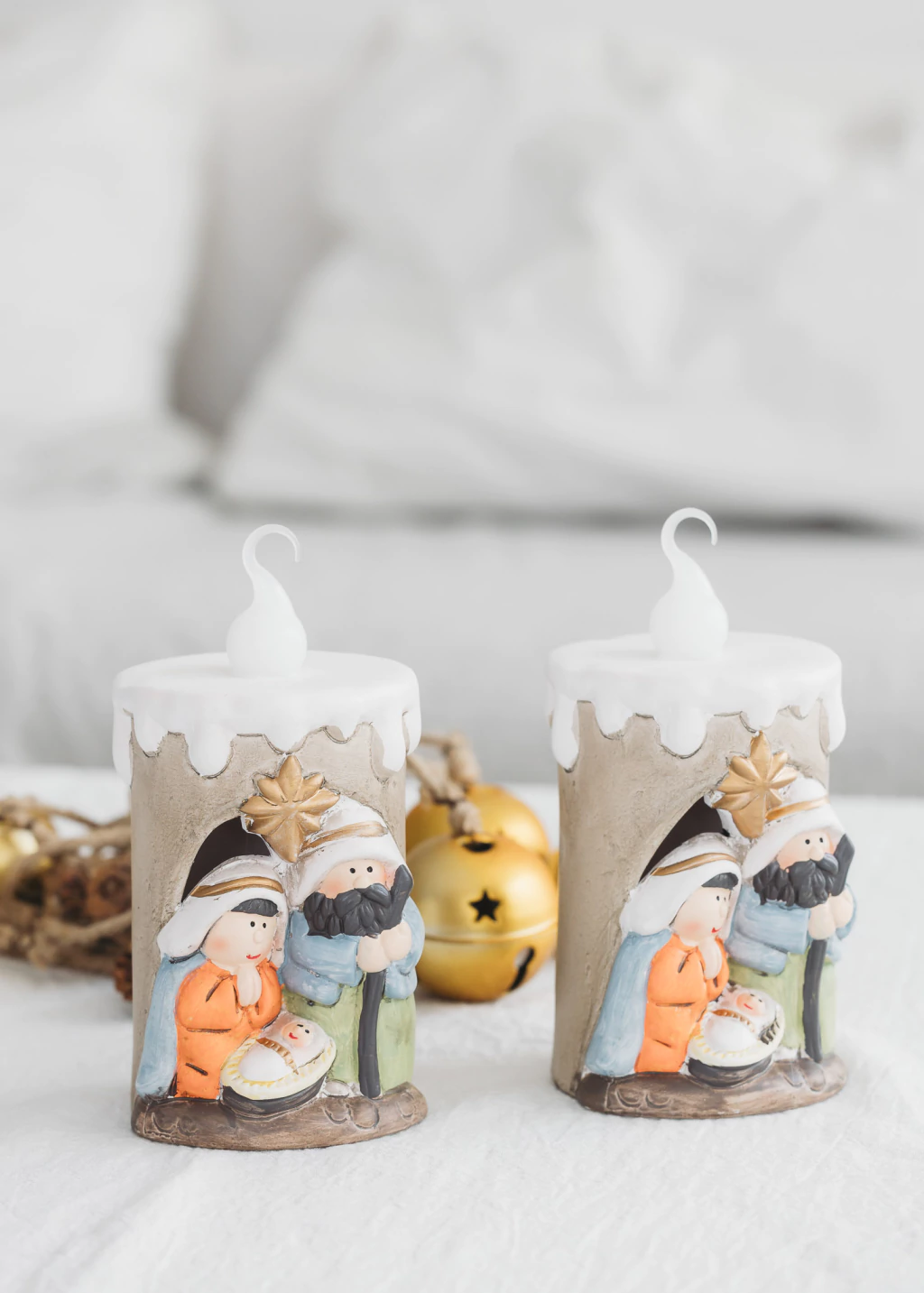 ✨ Pesebre Artesanal en Velon Luz Calida ✨