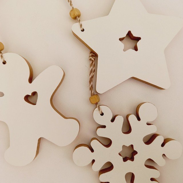 Navidad Adorno Madera recuperada - Imagen 3