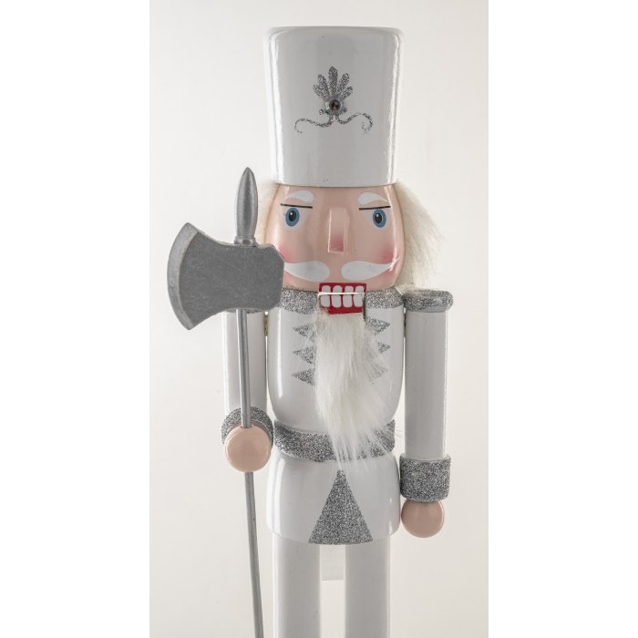 Navidad Cascanueces Soldado Nutcraker cascanueces con alabarda 30 cm - Imagen 6