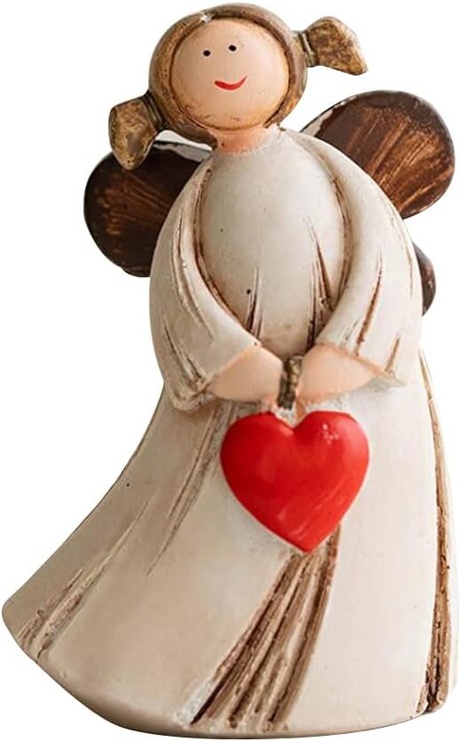 Navidad Escultura de Angel con Corazon o Estrella II - Imagen 2