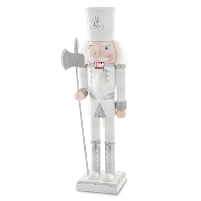 Navidad Cascanueces Soldado Nutcraker cascanueces con alabarda 30 cm