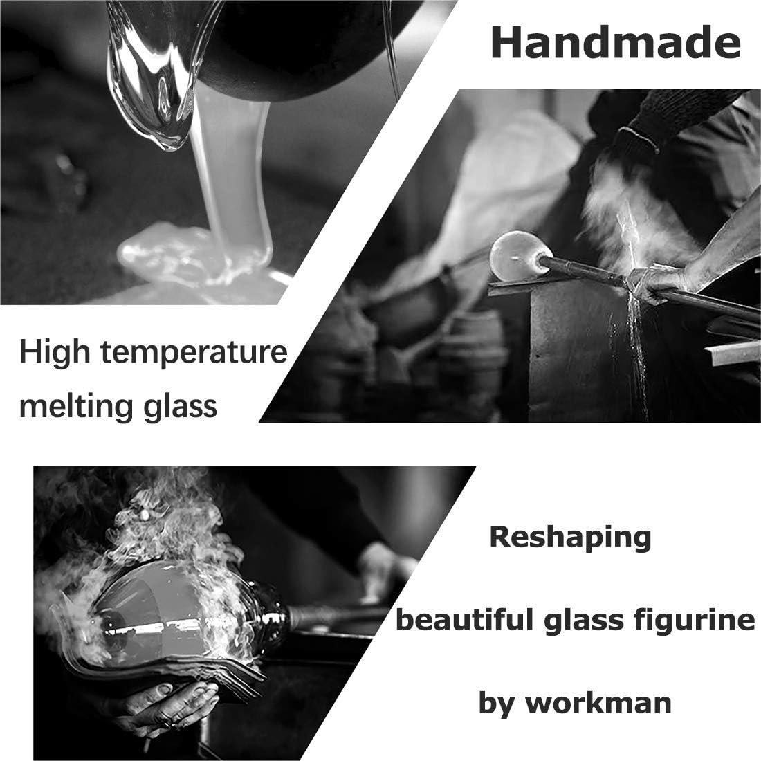 Escultura Pisapales Cristal Medusa Champagne - Imagen 5